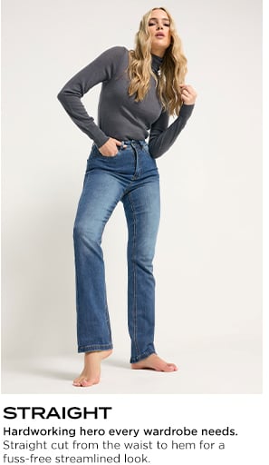 STRAIGHT LEG JEANS
